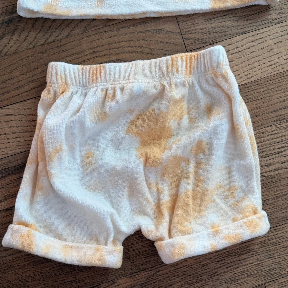 Grayson Collective Orange Tie-Dye Baby Set Size 3-6 Months